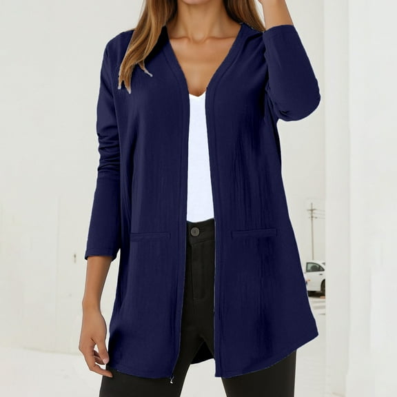 Women's V Neck Cardigan Lightweight Soft Comfortable Everyday Casual Knit Sweater Open Front Cover up for Spring Summer Fall Womens Fall Cardigan Sweaters Light Sweater Open Cardigan Sweater