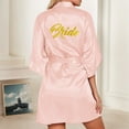 thumbnail image 1 of Hauaitttt Women's Wedding Party Robe Letters Kimono Satin Pyjamas Bridesmaid Bathrobe Robe with Zipper for Women plus Size Kimonos for Women 4x-5x Robe Women Womens Robes Full Length Bathrobe Towel, 1 of 6