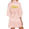 thumbnail image 1 of Hauaitttt Women's Wedding Party Robe Letters Kimono Satin Pyjamas Bridesmaid Bathrobe plus Size Sheer Robe 3x Women Robe Satin Comfy Robes for Women Long Women Flannel Robe Sleeping Robes for Women, 1 of 7