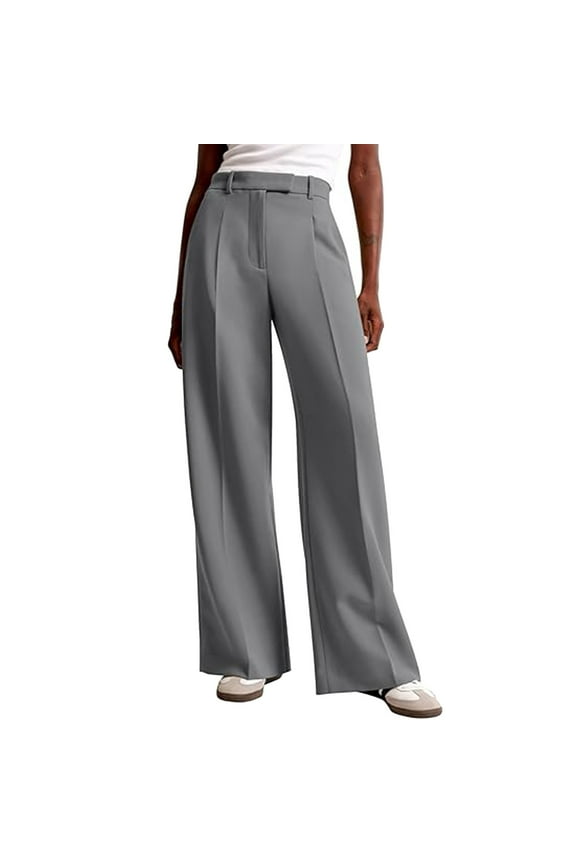 Women's Wide Leg Pants High Waisted Dress Work Pants Business Casual Pants with Pockets Cropped Pants for Women Casual Cute Sweatpants for Women Harem Pants Womens Casual Pants Petite Loose