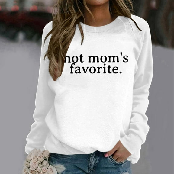 Hauaitttt Women's Winter Fashion Sweatshirt Festive Christmas Print Round Neck Top Fitted Zip up Sweatshirt Light Pullover Women Large Top Boys Sweatshirt Size 14 16 Kindness Sweatshirts for Women