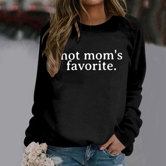 Hauaitttt Women's Winter Fashion Sweatshirt Festive Christmas Print Round Neck Top Fitted Zip up Sweatshirt Light Pullover Women Large Top Boys Sweatshirt Size 14 16 Kindness Sweatshirts for Women