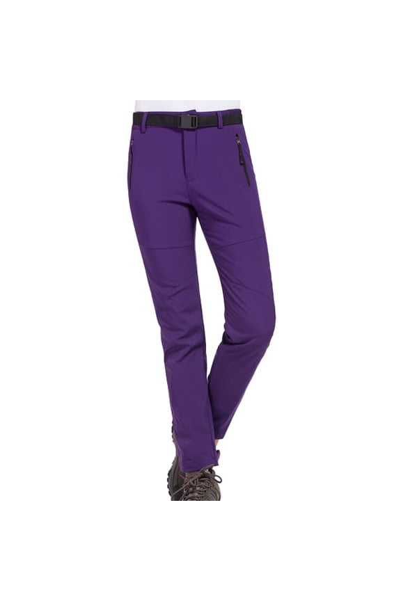 Women‘sOutdoor Sports Pants Slim and Thick Autumn and Winter Large Size Windproof Soft Ski Mountaineering Pants Womens Snow Pants Long plus Size Base Layer Lined Thermals for Men Thermal