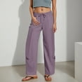 thumbnail image 1 of Hauaitttt Womens Casual Solid Color Loose Pockets Elastic Waist Pants Long Trousers Women Harem Pants plus Size Stretch Pants Cute Casual Pants for Women Womens Casual Business Attire Sweatpants for, 1 of 5