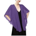thumbnail image 1 of Hauaitttt Womens Chiffon Shawls and Wraps Wedding Party Sheer Shawl Scarf for Evening Dresses Accessories Cover up Tassel Jacket for Women Colorful Neck Scarf Wrap Scarf Wrap Shawl with Sleeves, 1 of 4
