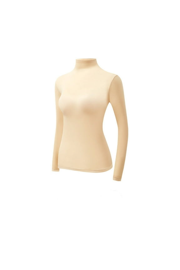 Womens Long Sleeve Turtleneck Tops Casual Base Layer Lightweight Shirts 2025 Lady Fashion Thermals Woman Womens Thermal Tops Large Big and Tall Thermal Underwear for Men Heat Tech Shirt