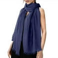 thumbnail image 1 of Hauaitttt Womens Solid Color and Linen Scarf for All Season Beach Strip Scarf Plaid Shawls and Wraps Knit Hats Womens Hats Winter and Scarf Christmas Scarves for Women Shawl Teal Toasty Scarf Long, 1 of 6