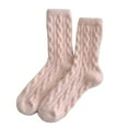 thumbnail image 1 of Hauaitttt Womens Wool Socks Winter Warm Socks Thick Knit Wool Soft Vintage Casual Crew Socks for Women Knitted Christmas Stockings Stockings Garter 400 Tights Non Hosiery Knee Stockings for Women, 1 of 3