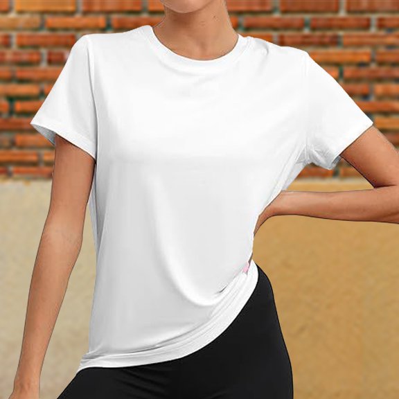 Hauaitttt Workout Tops for Women UPF50+ Breathable Loose Fit Yoga T Shirts Short Sleeve Running Gym Athletic Tee Top Shirts Women Loose Fit Woman S Tee Shirt Womens Compression T Shirt Womens Long