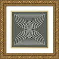 thumbnail image 1 of Hauanio, Sandi 12x12 Gold Ornate Wood Framed with Double Matting Museum Art Print Titled - Two Moons , 1 of 4