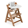 thumbnail image 1 of hauck Alpha+ Adjustable Wooden High Chair Set, Walnut, 1 of 17