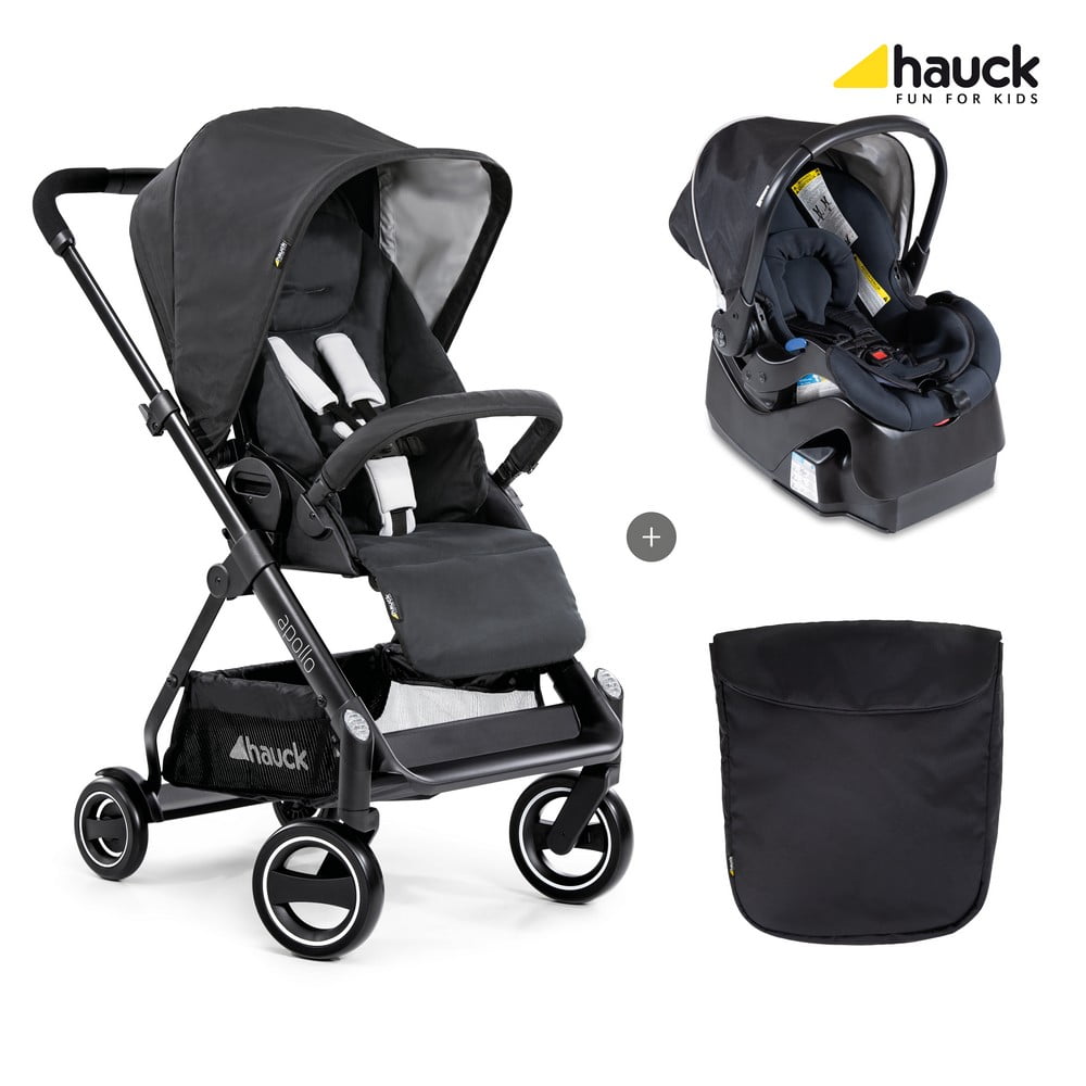 Hauck Apollo Travel System - Apollo Stroller and ProSafe 35 Carseat -  Caviar 