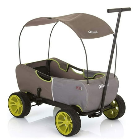 hauck Eco Folding Wagon with Multipurpose Hand Pulled Utility, Forest Green
