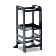 hauck Learn N Explore Montessori Toddler Tower, Wooden Kitchen Stool for Kids, Black