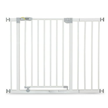 Open Box Hauck Pressure Mounted Baby Safety Gate with 8" Extension, White