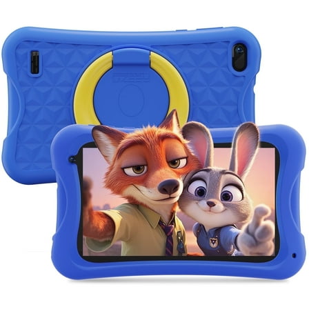 Kids Tablet 7 inch,5GB RAM + 32GB ROM,Android Go Quad Core Tablet for Toddler,Parent Control Kids Education Children Tablet with WiFi,Blue