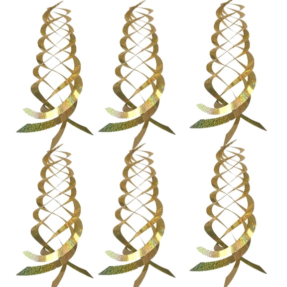 HauiWeiLyai 16 Inches Silver Spiral Bird Reflectors Deterrents for Outside, 6Pcs Hanging Mylar Reflective Wind Spinner Bird Repellent Devices Keep Animals Away for Patio Lawn Garden Decorations