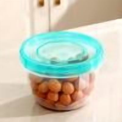 HauiWeiLyai 473ML Refrigerator Storage Boxes Soup Boxes Preservation Boxes Small Lunch Boxes Circular Scale Food Packaging Boxes