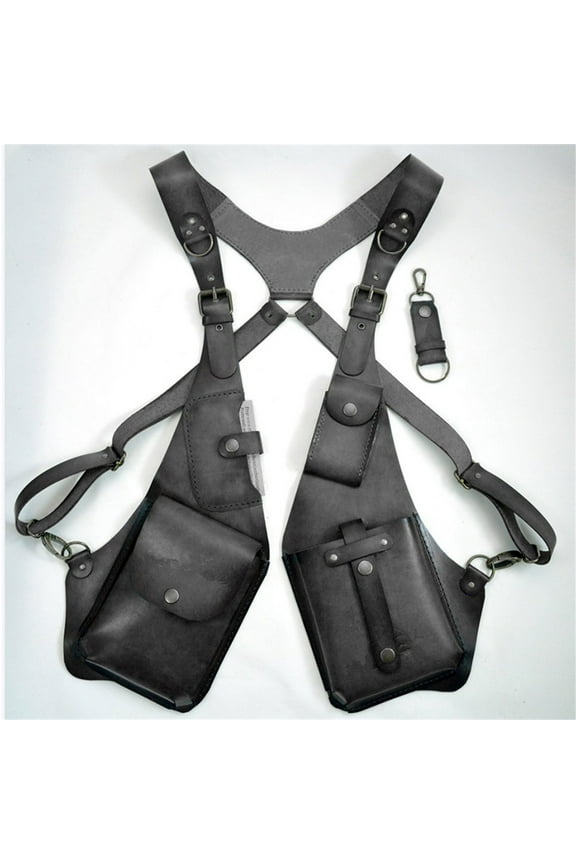 Anti Theft Harness For Men, Anti-Theft Harness Wallet, Adjustable Pu Leather Strap Wallet, Anti Theft Handbags