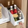 HauiWeiLyai Cabinet Storage Box Home Kitchen Seasoning Rack Plastic Sundries Storage Basket Large Desktop Snack Storage Basket