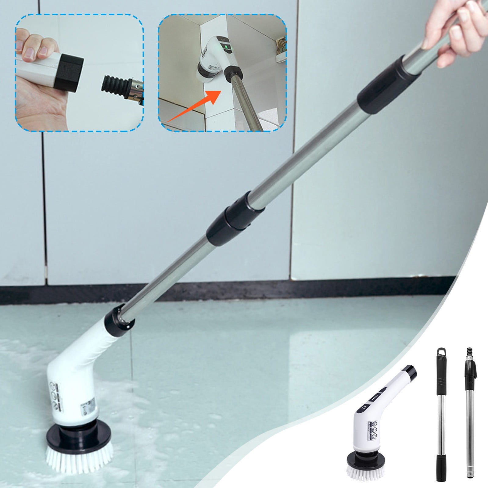 HauiWeiLyai Electric Spin Scrubber, Multi Functional Wireless Electric