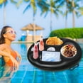 thumbnail image 1 of HauiWeiLyai Floating Table for Pool, Floating Drink Holder for Pool, Summer Inflatable Pool Float Beer Drinking Cooler Table Bar Tray Beach Swimming Ring Party Bucket Cup Holder for Swimming Pool, 1 of 5