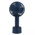 thumbnail image 1 of HauiWeiLyai Portable Handheld Fan, USB Rechargeable Mini Fan, 3 Speeds with Phone Holder Base, All Day Battery for Outdoor Indoor, 1 of 6