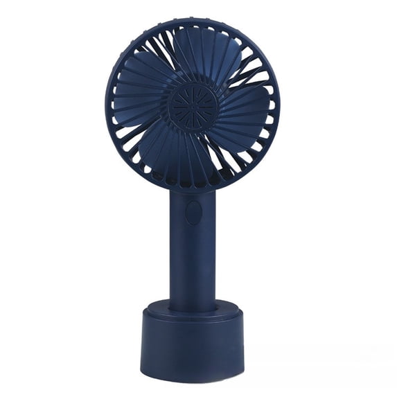 HauiWeiLyai Portable Handheld Fan, USB Rechargeable Mini Fan, 3 Speeds with Phone Holder Base, All Day Battery for Outdoor Indoor