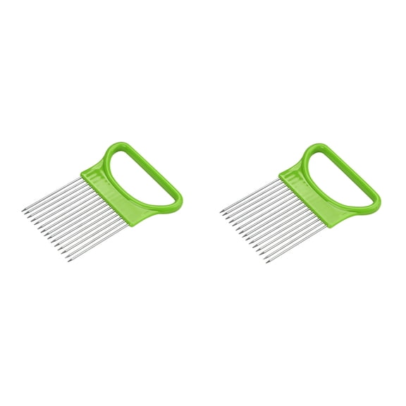 HauiWeiLyai Tomato Vegetables Cutting Aid Guide Slicing Cutter Safe Fork,Kitchen & Home Easy Must Have