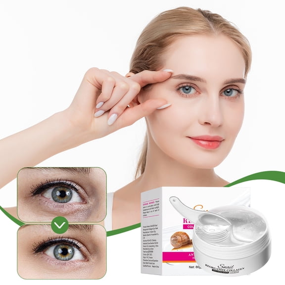 Hauiodp 80g 60 Posts Award Winning Under Eye Mask Travel Birthday Gifts For Women Gel Eye Patches For Dark Circles Puffy Eyes Wrinkles Undereye