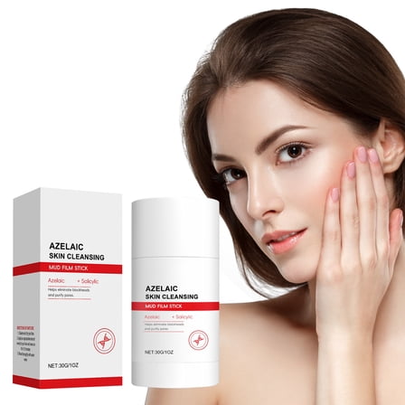 Hauiodp Azelaic Mud Stick Facial Mask Deep Cleansing Hydrating Moisturizing Firming Application-type Facial Mask Brightens Tone Shrinks Pores
