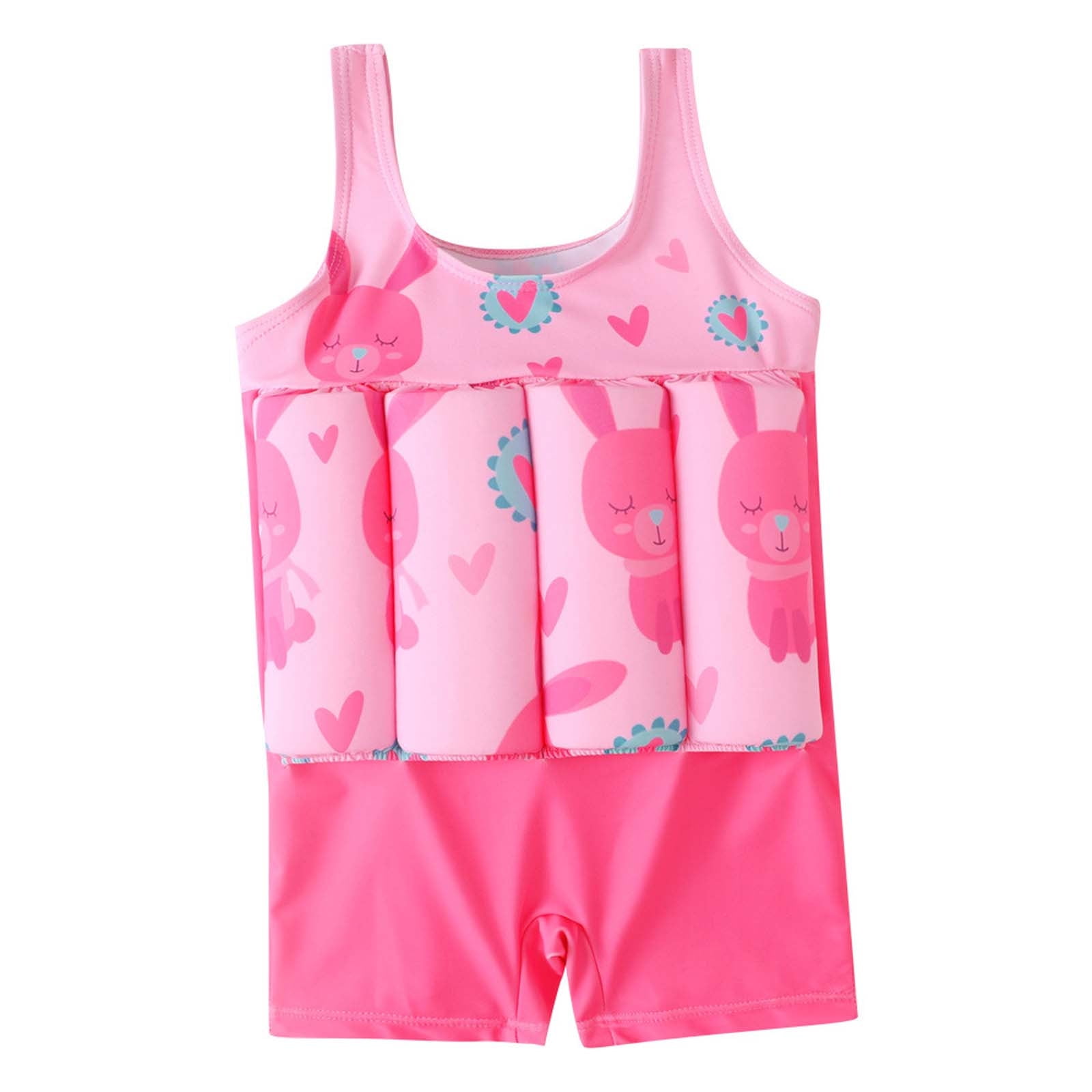 Hauiodp Built In Float Swimsuit Toddler Boy Kids Girls One Piece ...