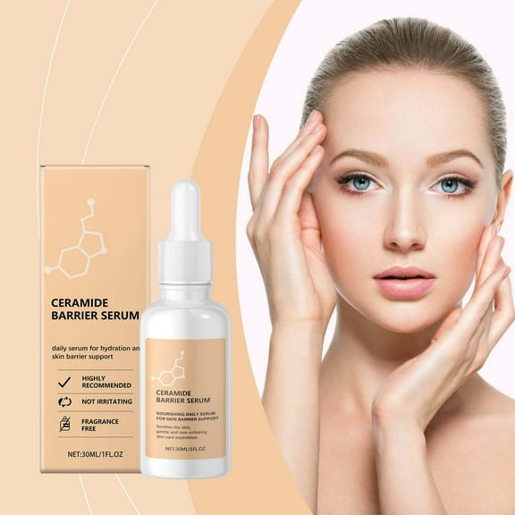 Hauiodp Ceramide Repair Liquid Repairs Damaged Protective Barrier Reduces Redness Sensibility Soothes Reduces Irritation 30ml