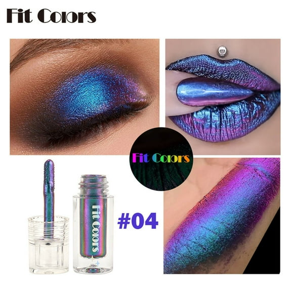 Hauiodp Changing Eye Shadow Liquid Glitter Color Bright Liquid Eye Shadow Glitter High Pigment Long Wear Liquid Eye Shadow Color Changing