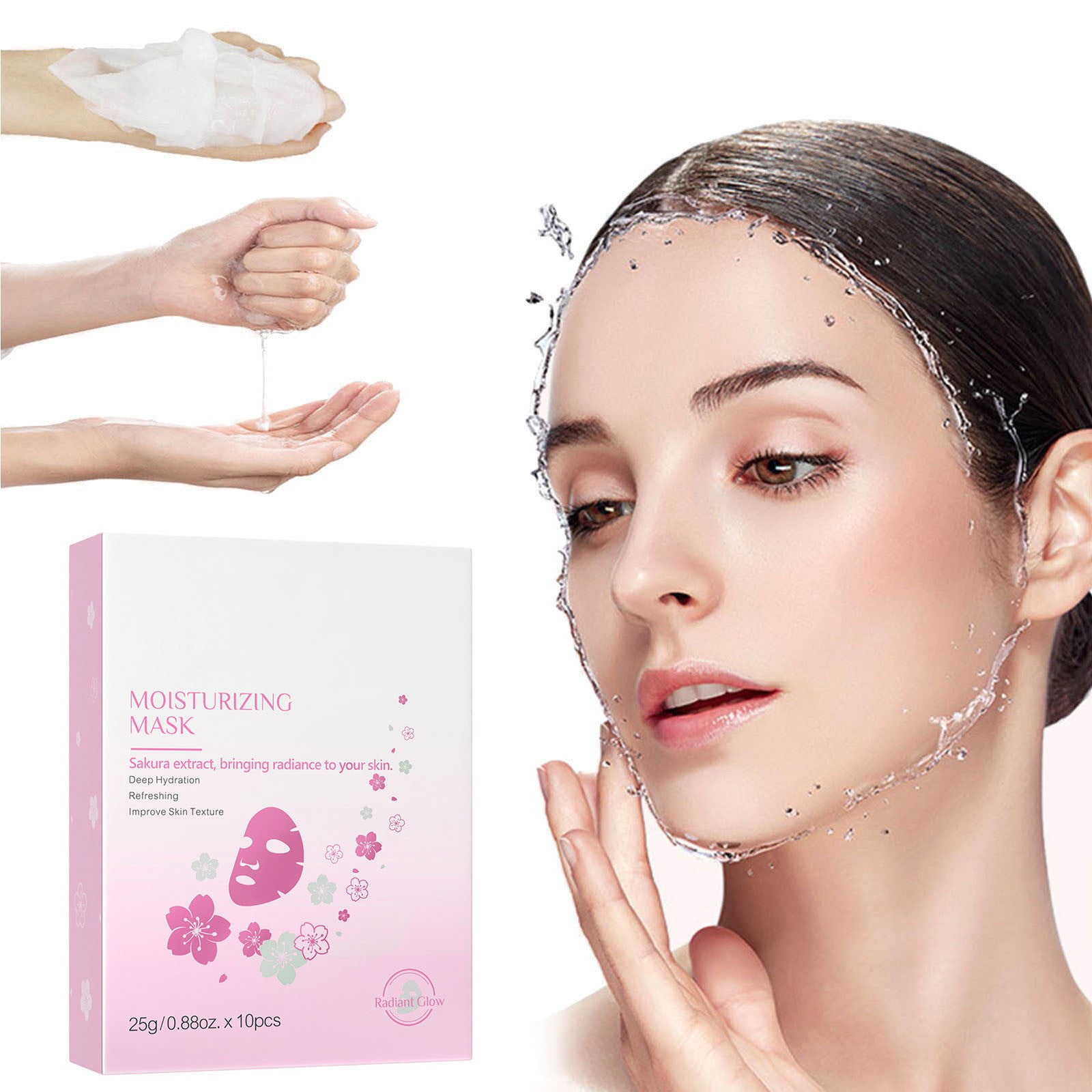 Hauiodp Collagens Moisturizing Mask Crystal Split Mask Jelly Color ...