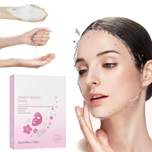 Hauiodp Collagens Moisturizing Mask Crystal Split Mask Jelly Color Dissolvable Mask 25ml 10pcs