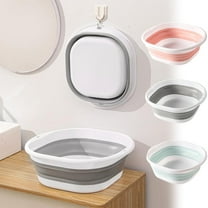 Hauiodp Collapsible Wash Basin, Foot Soak Tub, Portable Dish Tub, Foldable Dishpan for Kitchen, Bathroom, Camping, Laundry Tub
