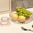 thumbnail image 1 of Hauiodp Decorative Pedestal Bowl, Glass Fruit Bowl, Decorative Glass Bowl, Storage Baskets Stand Organization, Snacks Fruit Basket Bowl for Kitchen Table Centerpiece Home Decor, 1 of 6