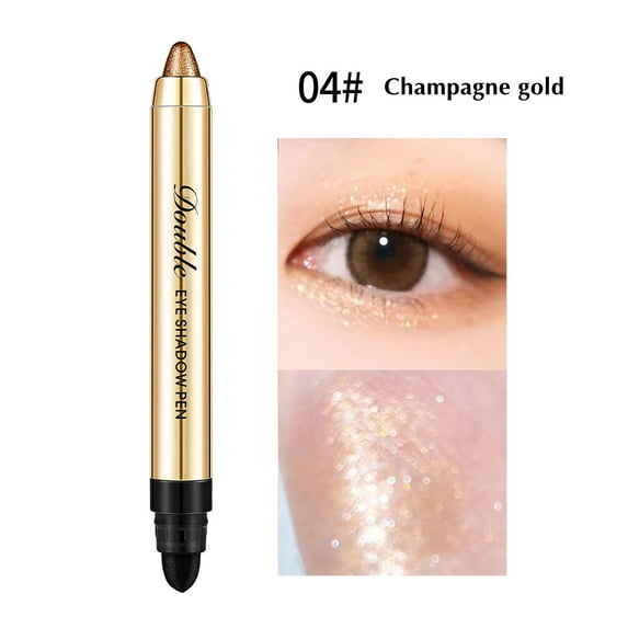Hauiodp Double Head Eye Shadow Stick, Pearl Light, Fine , Three-dimensional Sleeping Silkworm, Decorate And Form High Gloss Eye Shadow