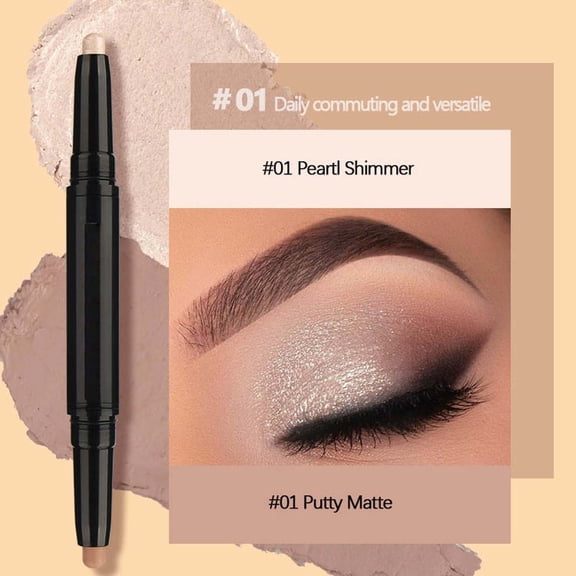 Hauiodp Double Head Eye Stick Eye Makeup Pearlescent Brightening High Gloss Sleeping Silkworm Pen Eye Stick
