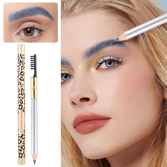 Hauiodp Double Headed Leopard Print Eyebrow Pencil Can Be Easily And Effortlessly Molded With Just One