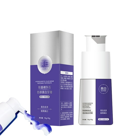 Hauiodp Double Tube Color Repair Hydroxyapatite Toothpaste 90g+90g