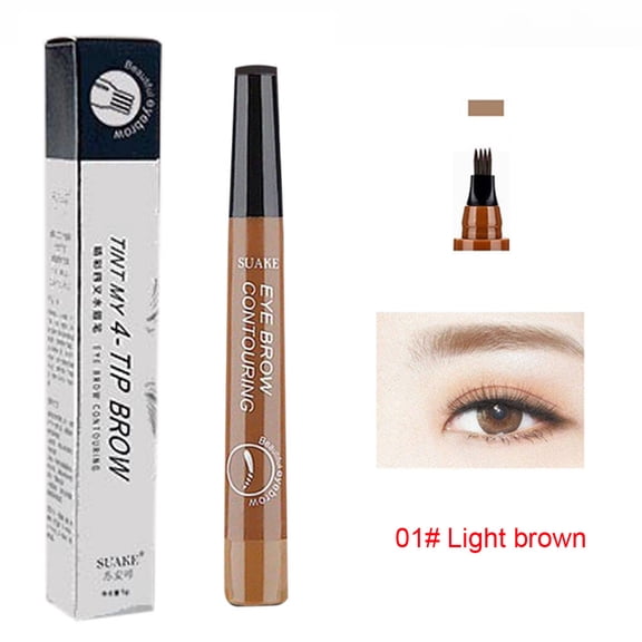 Hauiodp Eyebrow Pen Fork Tip Eyebrow Long Lasting 5ml