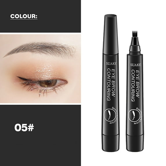 Hauiodp Eyebrow Pencil Eyebrow Microblading Pen - Eye Makeup Eyebrow Pen 4 Point Brow Pen Lift & Snatch Eyebrow Microblading Pen Long-Lasting WaterproofNatural2ml