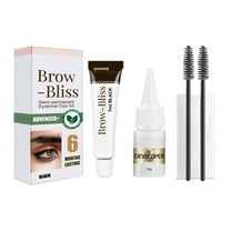 Hauiodp Eyelash & Eyebrow Color Tint Kit,2 in 1 Professional Lash & Brow Color Kit Lash Color Kit with Brush Long Last Effect,Natural,Safe & Easy Natural Brows Color DIY at Home