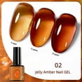 thumbnail image 1 of Hauiodp Fall Gel Nail Polish Set – Amber Chic Jelly Gel Polish with Blooming Gel for Marble Effects, 6 Colors Yellow Red Brown Gray Translucent Soak Off UV LED Autumn Nail Art, 1 of 2