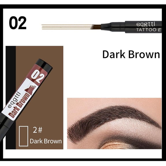 Hauiodp Four-pronged Eyebrow Pencil Makeup Artist Special Natural Three-dimensional Eyebrow Pencil 2.5ml