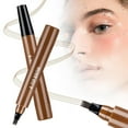 thumbnail image 1 of Hauiodp Four-pronged Waterproof Eyebrow Pencil Small-pronged Tip Applicator Waterproof Long-lasting Microblading Eyebrow Pencil 5ml, 1 of 1