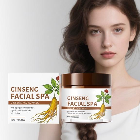 Hauiodp Ginseng Firming Facial Mask Elastic Nourishing And Improving Dry Facial Mask