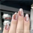 thumbnail image 1 of Hauiodp Glassy Clear Cat Eye Gel Nail Polish 1Pc Silk Glitter Cat Eye Gel Polish with Magnet Soak off Holographic Magnetic Nail Polish for Nail Art Manicure Salon DIY at Home,8ml, 1 of 3